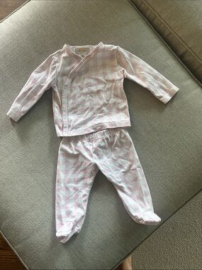 The Beaufort Bonnet Company Pink Plaid Infant Pajama Set